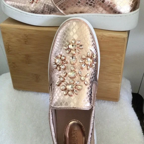 Michael Kors Keaton Rose Gold with Bling Size 6 - Picture 4 of 6